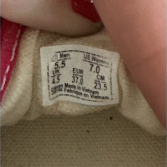 Vans Red Old Skool Checker Board Men’s 5.5 Women’s 7 - Picture 8 of 8